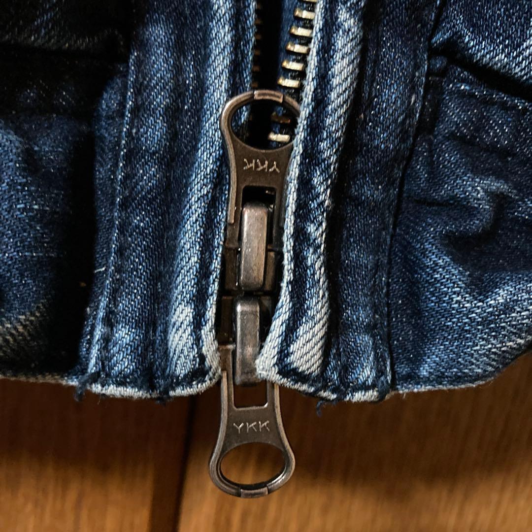 Rupert ルパート　ライダースデニムジャケット　L　ブルー　R.P.T