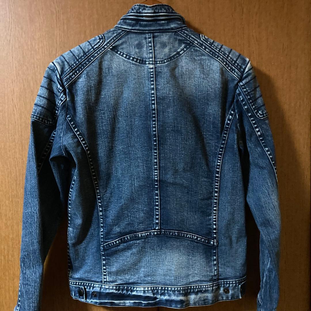 Rupert ルパート　ライダースデニムジャケット　L　ブルー　R.P.T