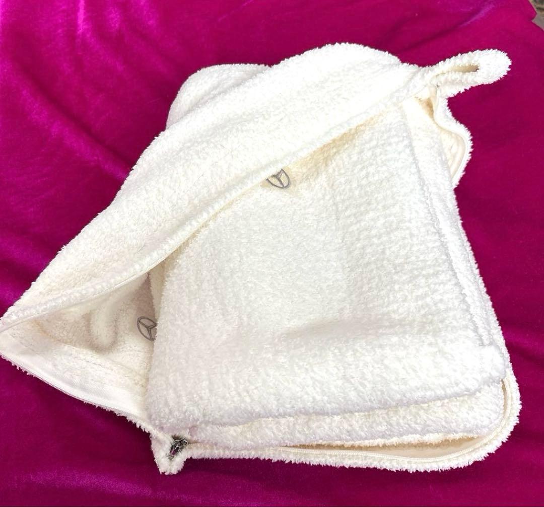 カシウエア Kashwere &メルセデス トラベルブランケット アイボリー