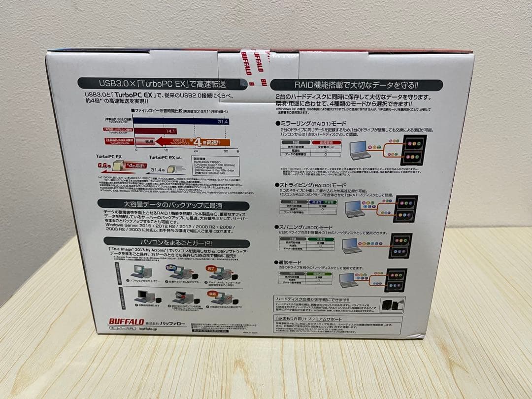 【新品未使用】BUFFALO 外付けHDD 6TB HD-WL6TU3/R1J