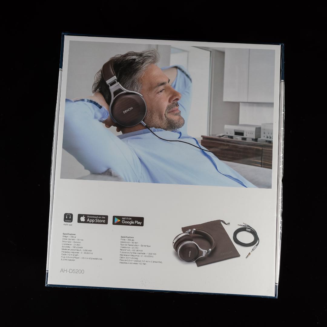は*読様 DENON AH-D5200 ヘッドホン 密閉型 木製ハウジング 美品