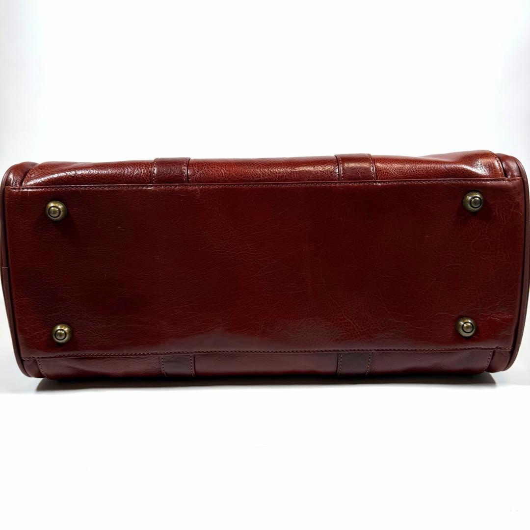 【美品】スノビスト　ボストンバッグ　2way オールレザー　ブラウン　メンズ