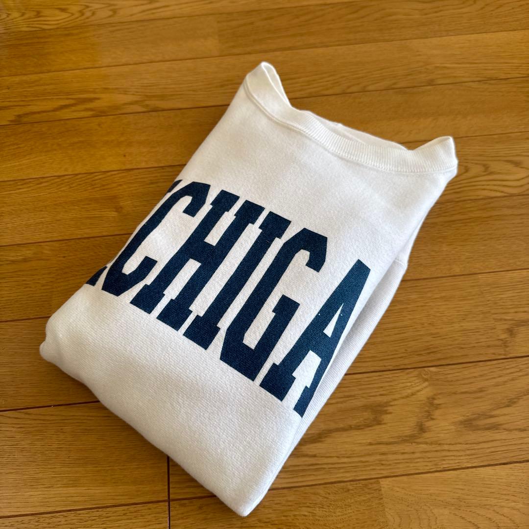 Champion リバースウィーブ MICHIGAN 90s スウェット 袖目