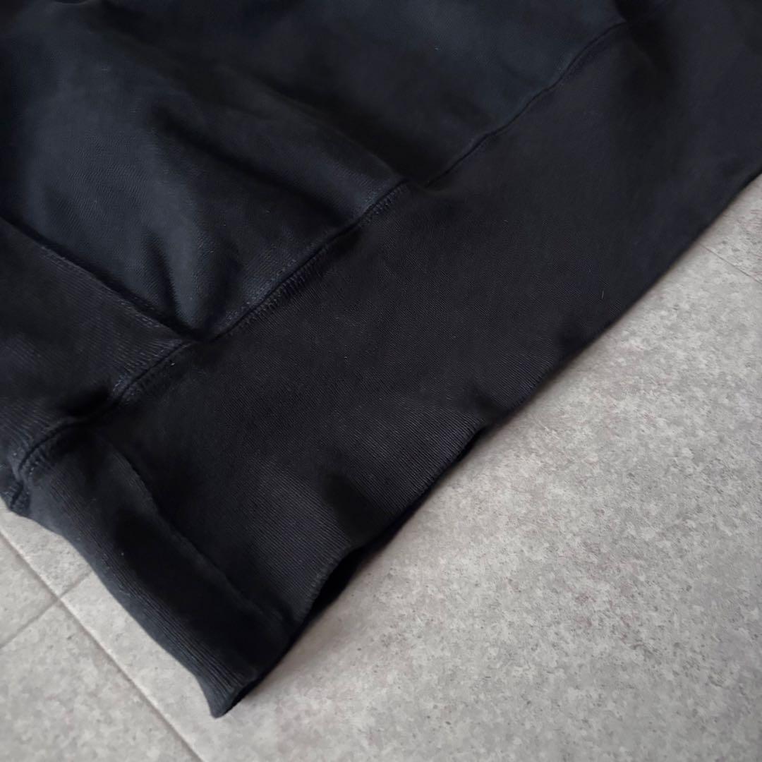 90s 00s 目無し Champion リバースウィーブスウェット 黒 2XL