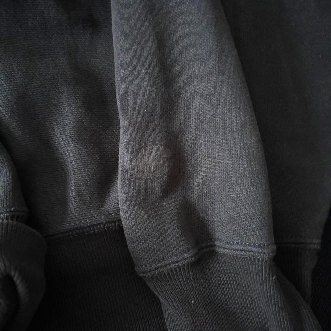 90s 00s 目無し Champion リバースウィーブスウェット 黒 2XL