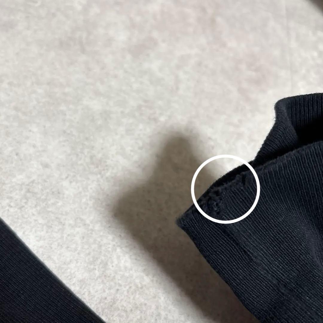 90s 00s 目無し Champion リバースウィーブスウェット 黒 2XL