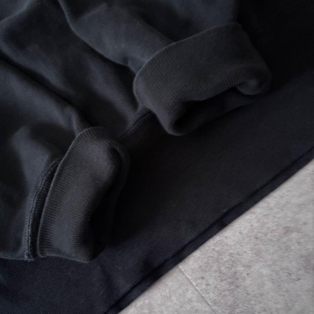 90s 00s 目無し Champion リバースウィーブスウェット 黒 2XL