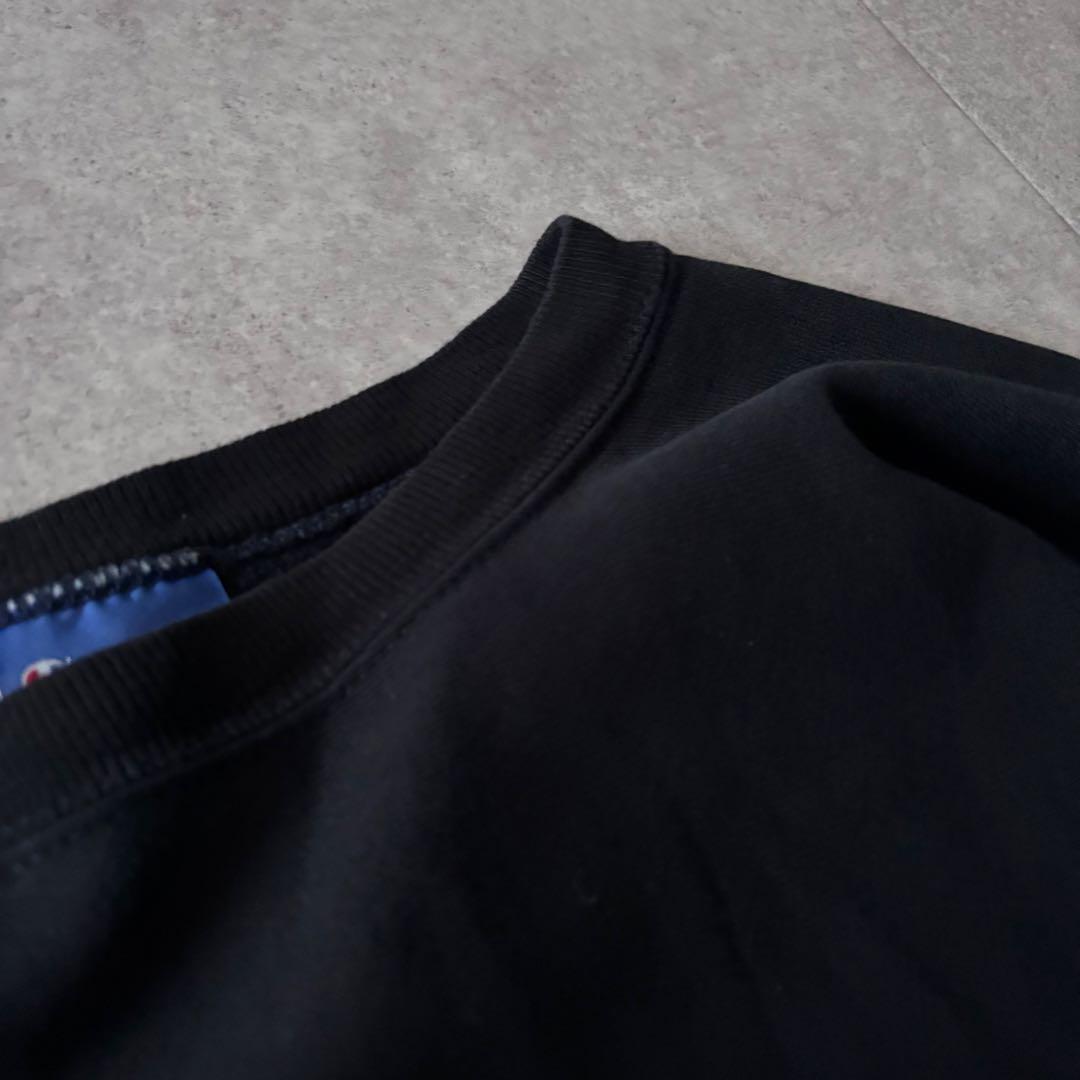90s 00s 目無し Champion リバースウィーブスウェット 黒 2XL