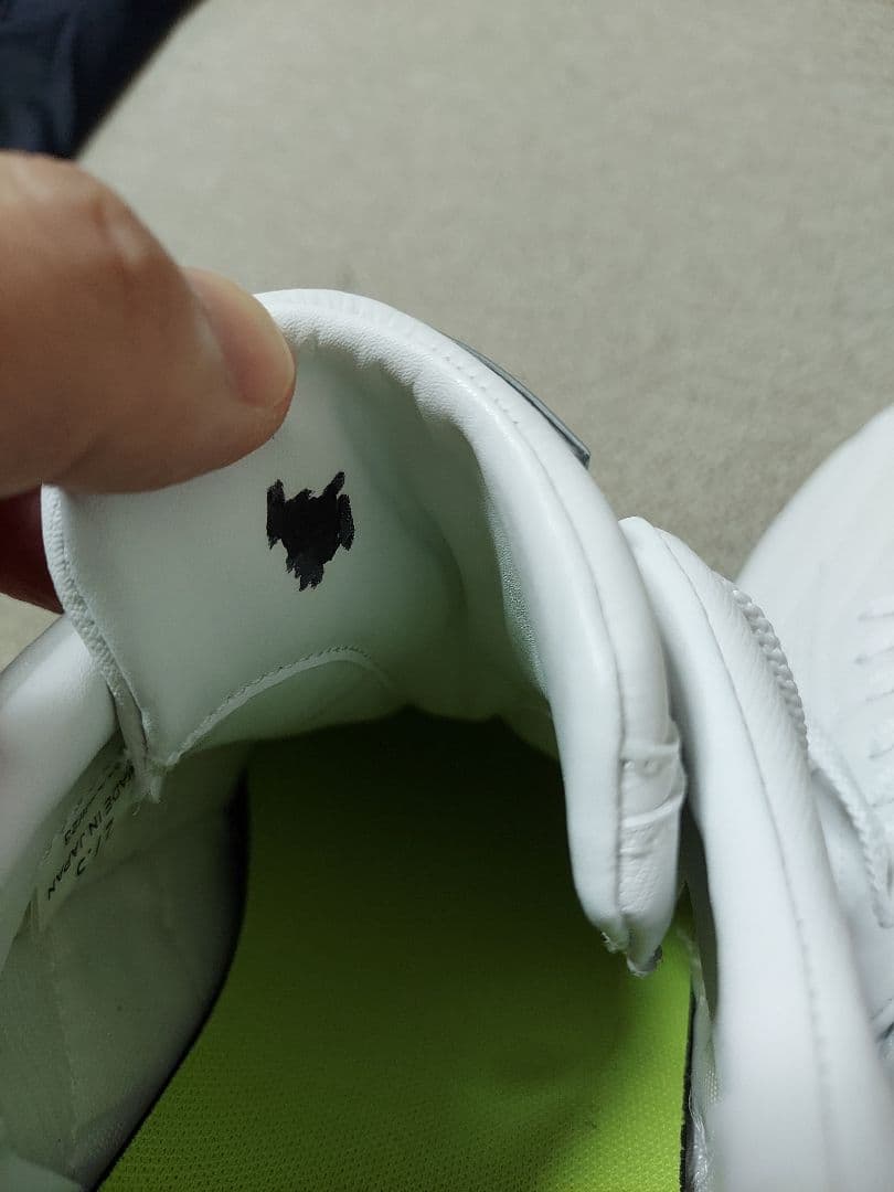 ビモロ　白スパイク(高校野球対応)　27.5cm