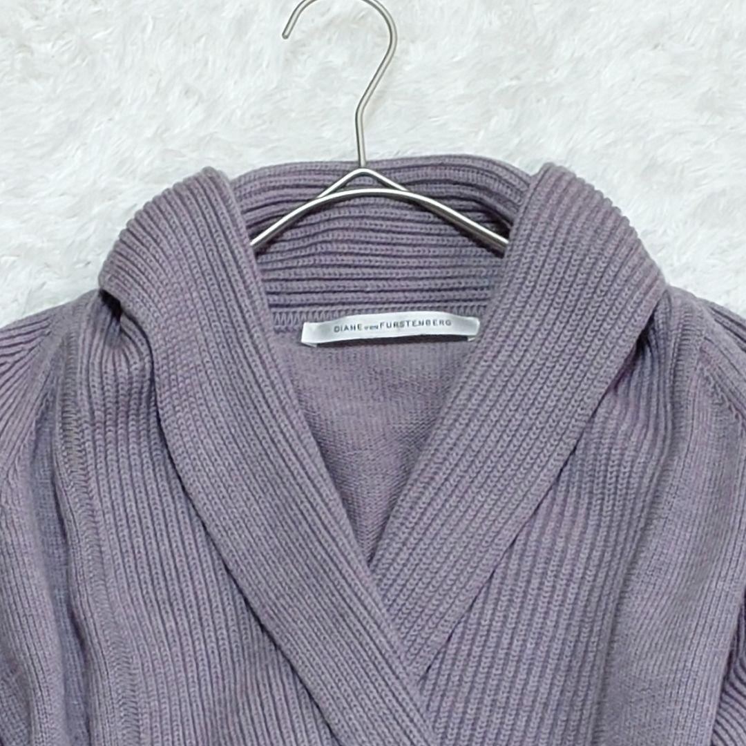 ダイアンフォンファステンバーグ ニットワンピース バルーン袖 海外S