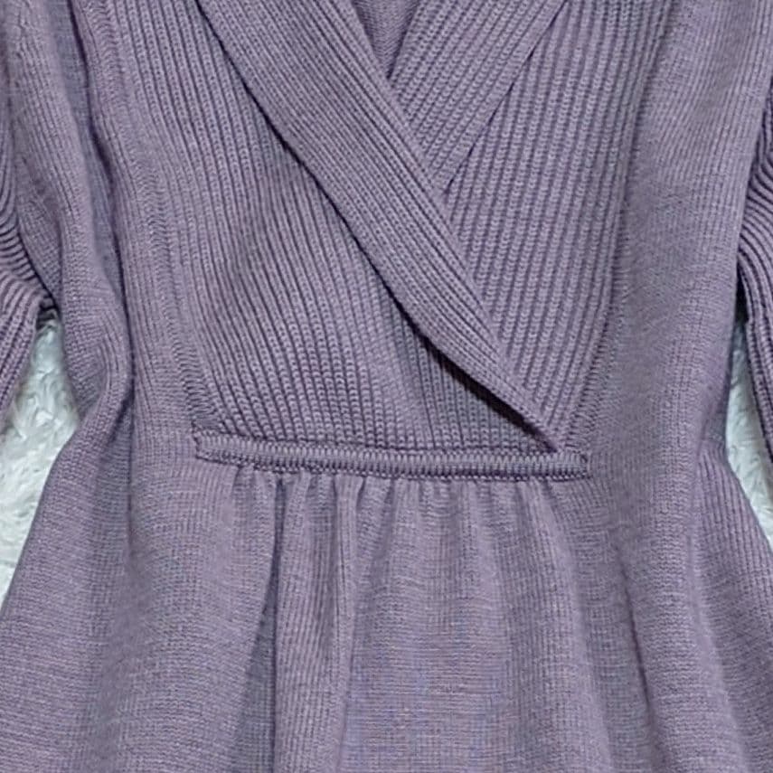 ダイアンフォンファステンバーグ ニットワンピース バルーン袖 海外S