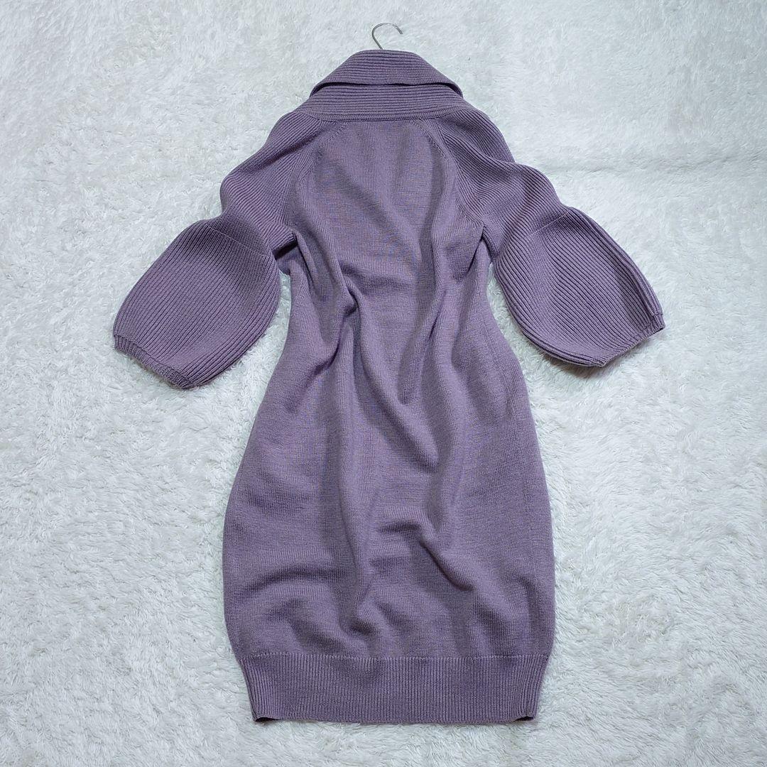 ダイアンフォンファステンバーグ ニットワンピース バルーン袖 海外S