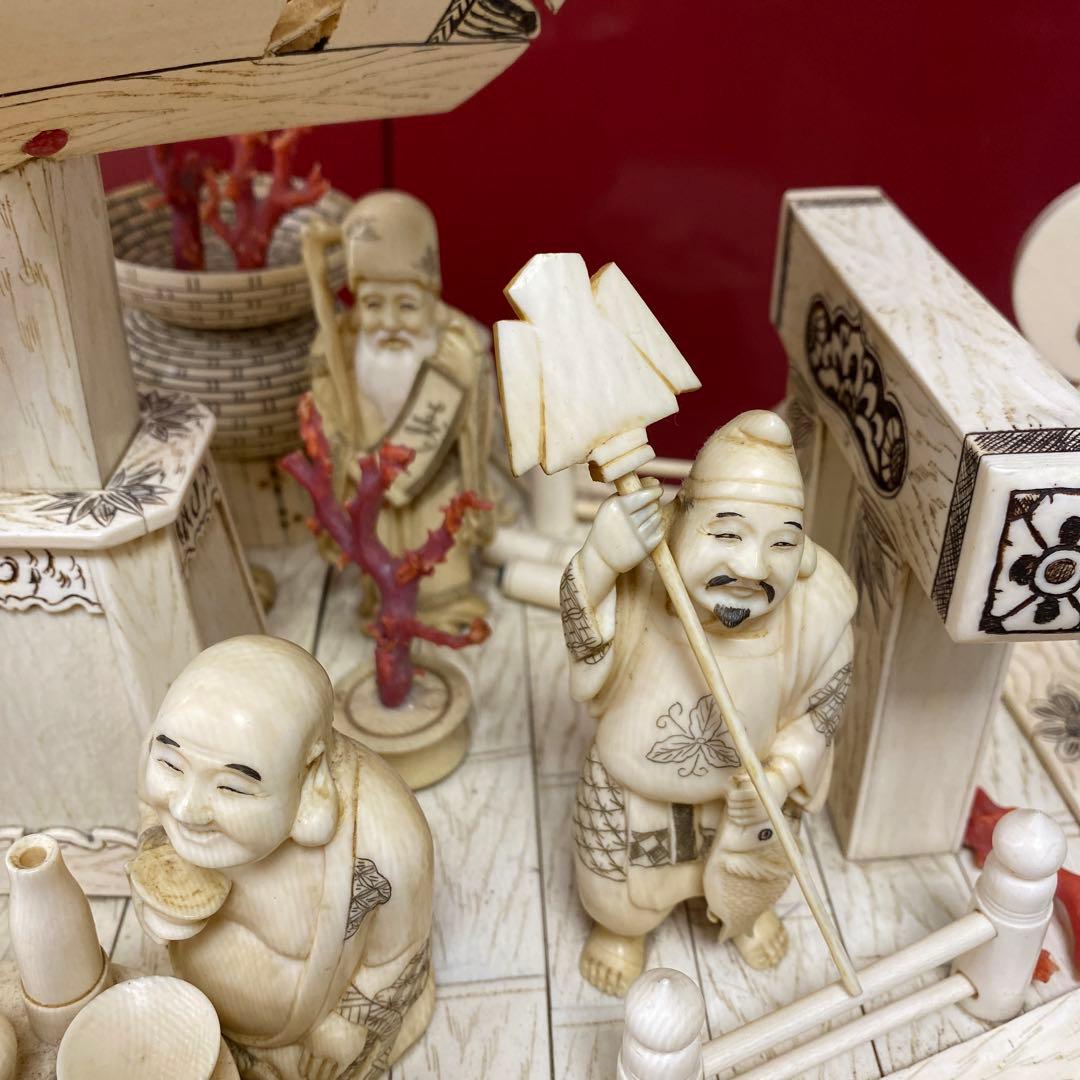 極上　七福神　宝船　高さ約70㎝（台込）　約10kg 東さ7-1219☆2F