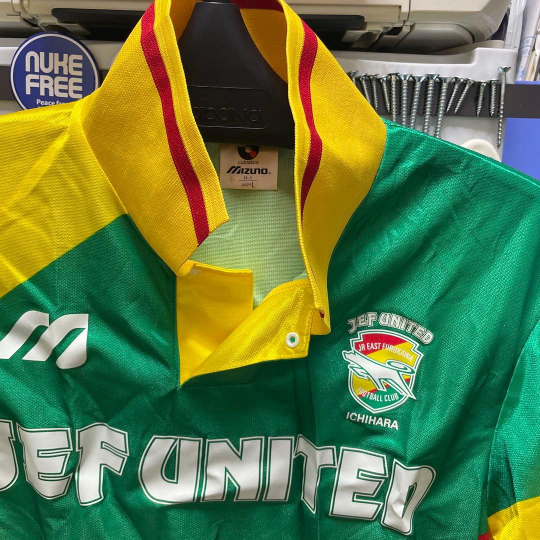 希少　価格変更　激レア　JEF UNITED ユニホーム Mizuno L