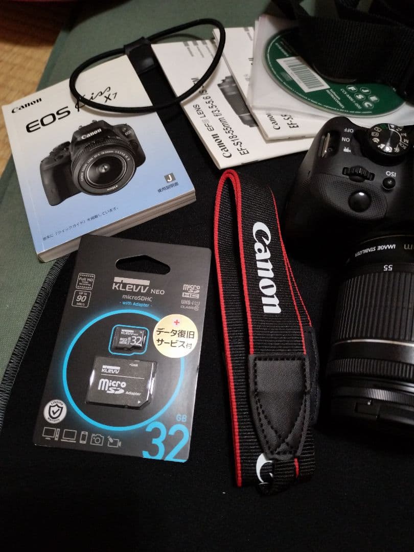 岡崎Canon EOS kissx7 一眼レフカメラ レンズ2本付き