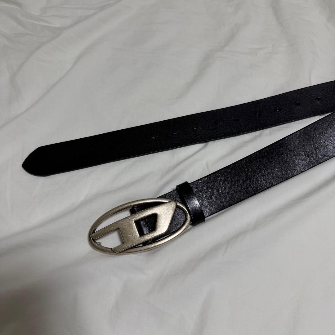 diesel黒カウレザーベルト