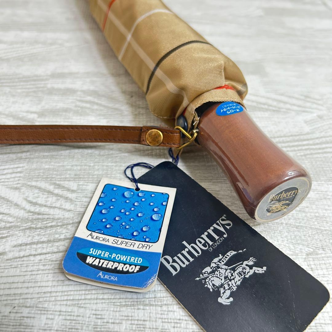 【未使用品】Burberrys　バーバリ 折り畳み傘 チェック柄　アンブレラ