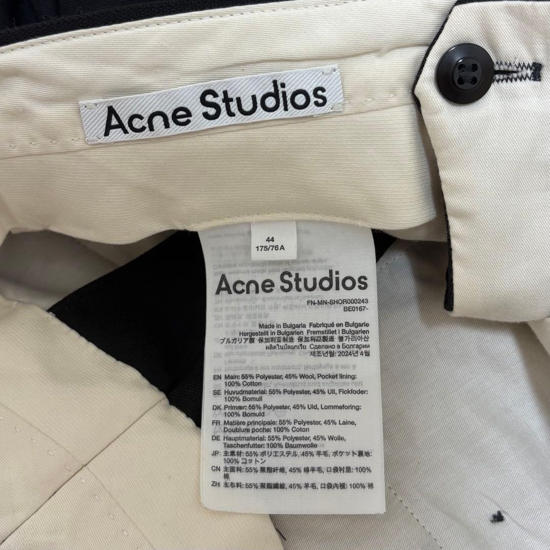 パンツ Acne Studios Black Tailored Shorts 44