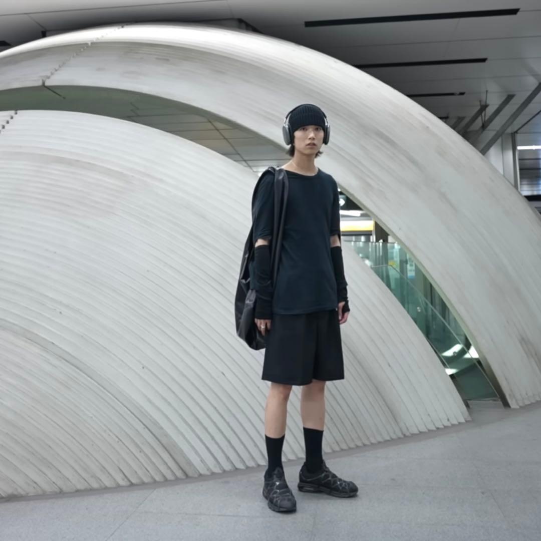 パンツ Acne Studios Black Tailored Shorts 44