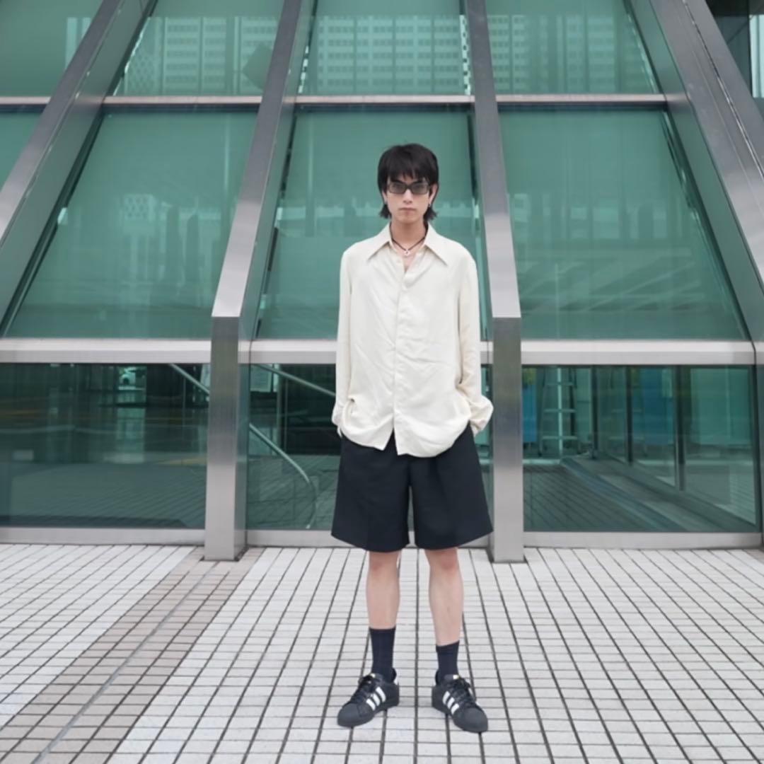 パンツ Acne Studios Black Tailored Shorts 44