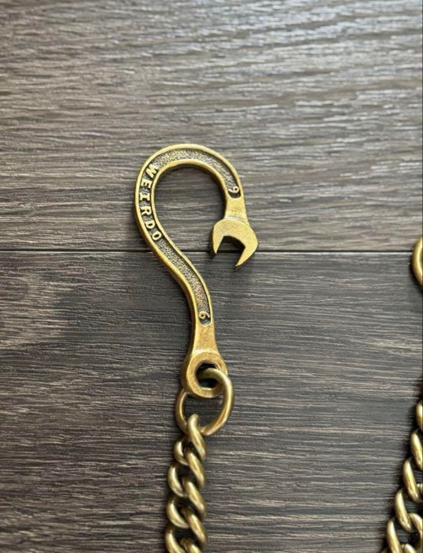 weirdo ウォレットチェーン　初期モデル　スパナ型　真鍮