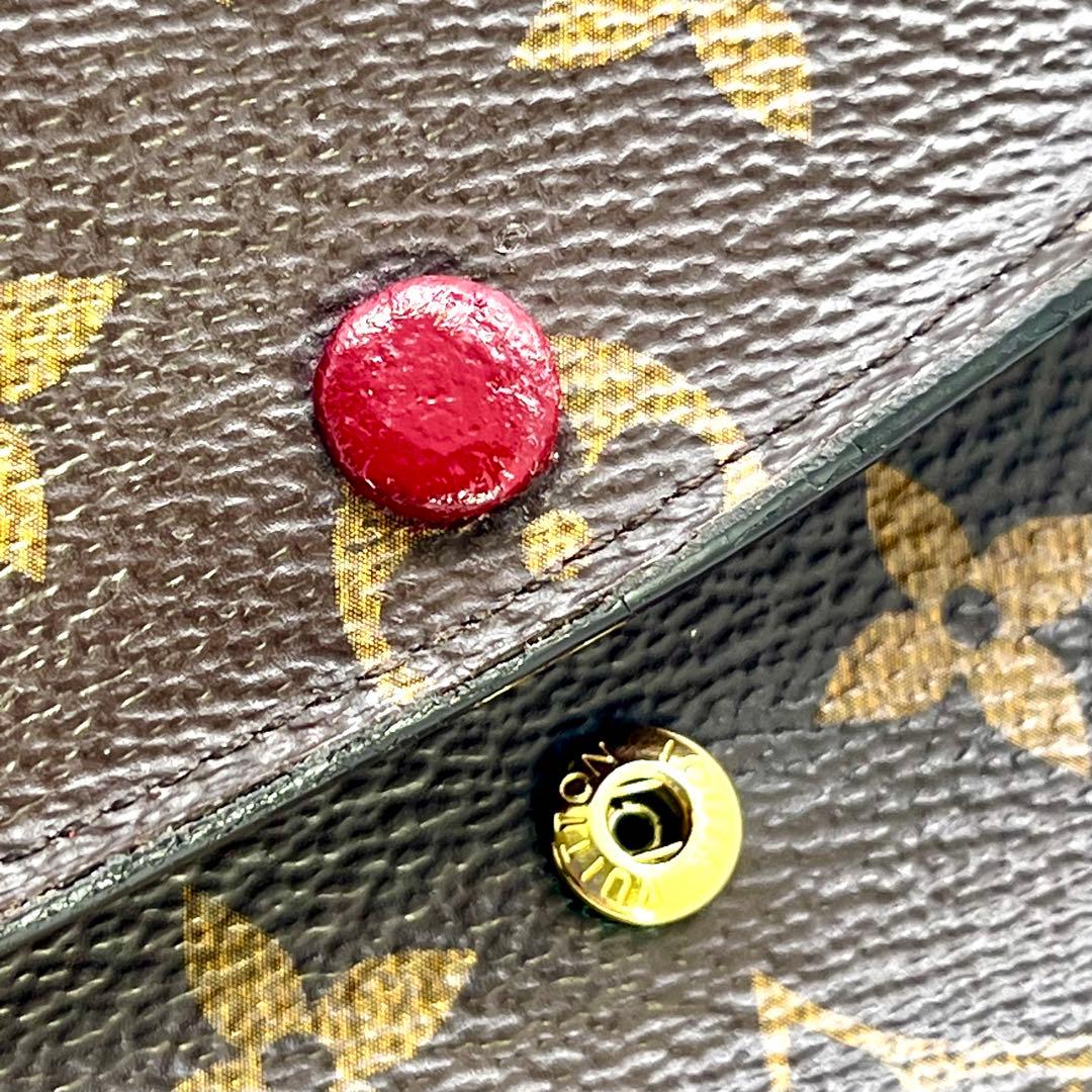 ルイヴィトン モノグラム ポルトフォイユ エミリー 後期型 フューシャ