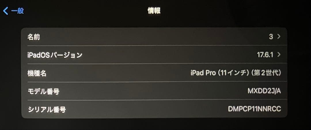 【お値下げ中 最安】iPadPro11 第2世代 256GB