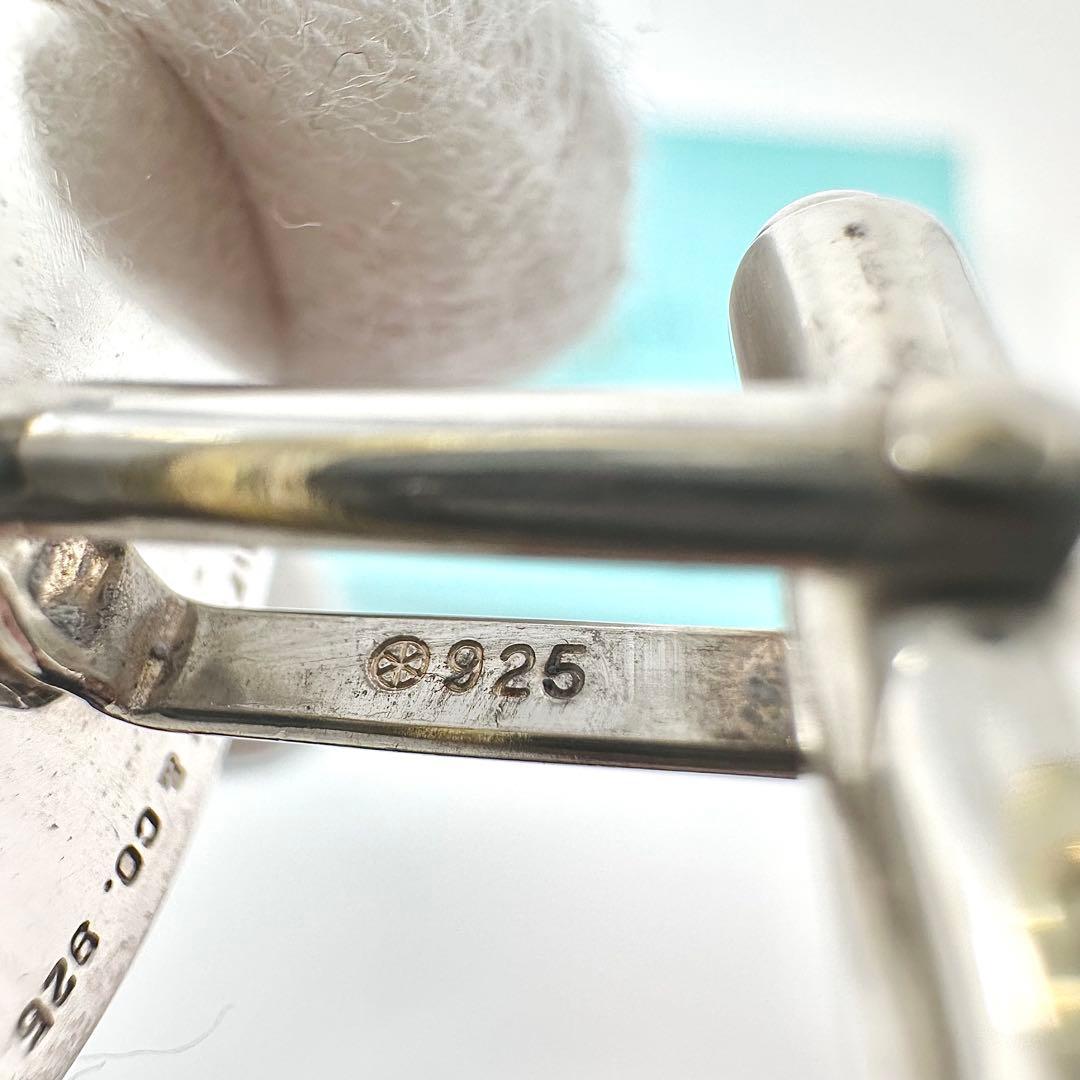 Tiffany オーバル　楕円　シルバー　カフス　Ag925 カフリンクス