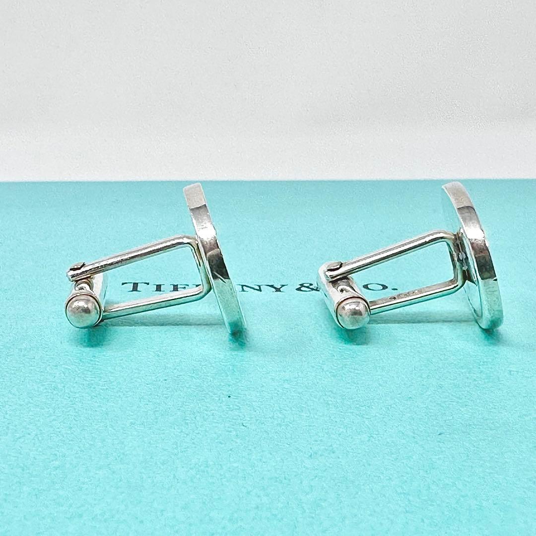 Tiffany オーバル　楕円　シルバー　カフス　Ag925 カフリンクス