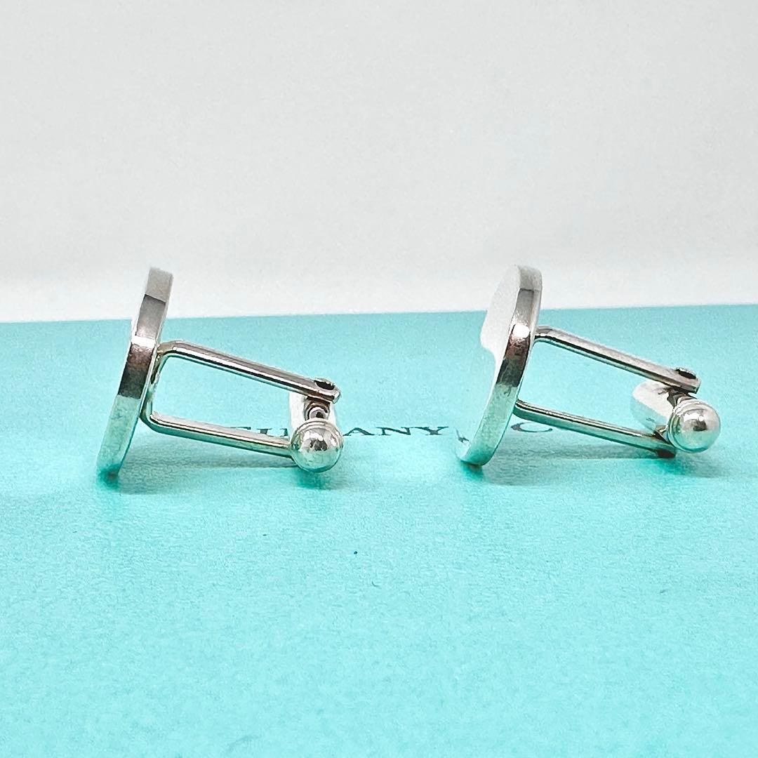 Tiffany オーバル　楕円　シルバー　カフス　Ag925 カフリンクス