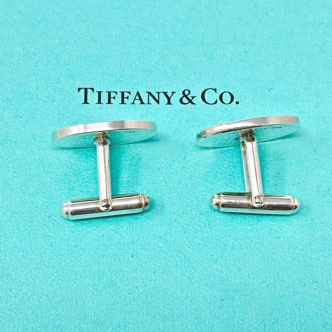 Tiffany オーバル　楕円　シルバー　カフス　Ag925 カフリンクス