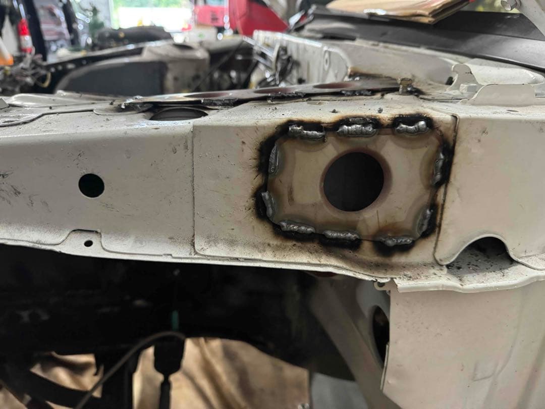 補強プレート　ガセットプレート　バーリング　補強　強化　s13 180sx