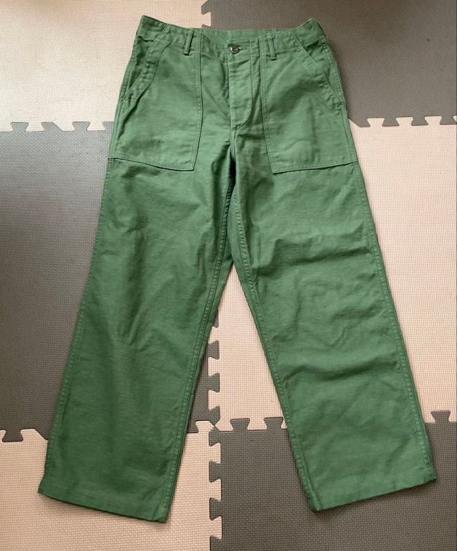 美品　orSlow ベイカーパンツ グリーン サイズM