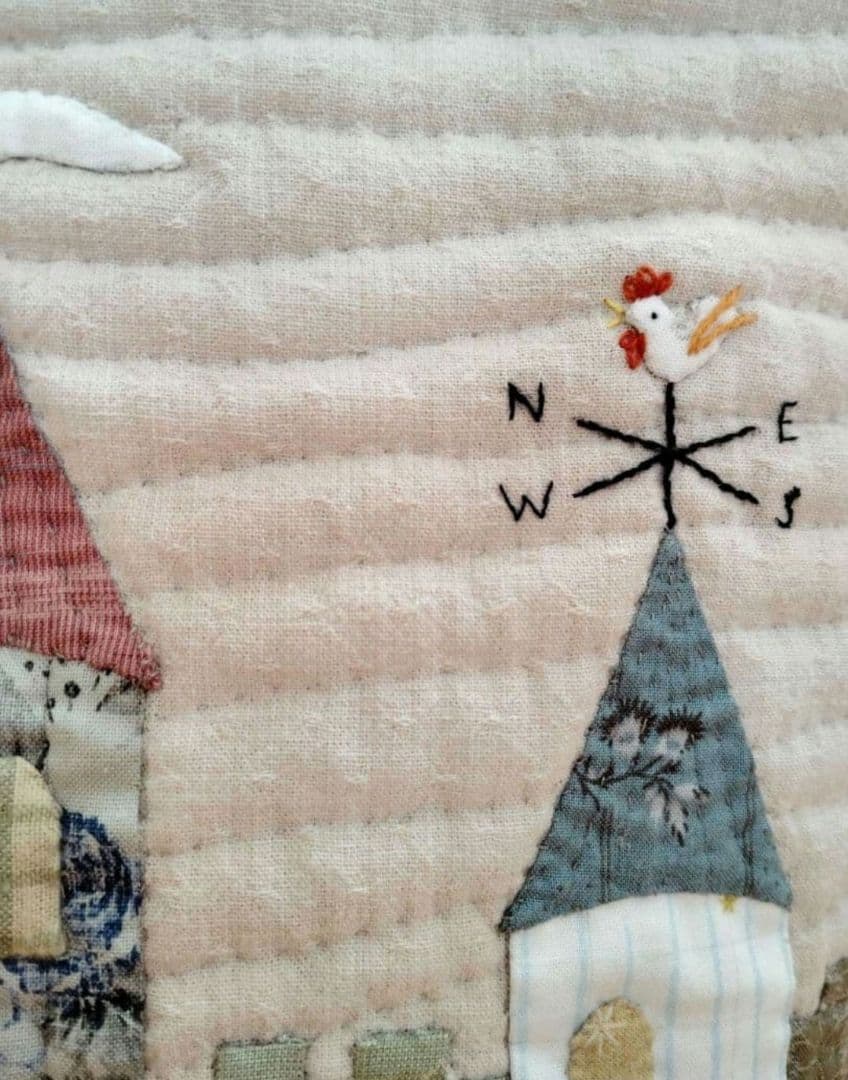 風見鶏の見える街。トートバッグ ハンドバッグ テシゴト雑貨