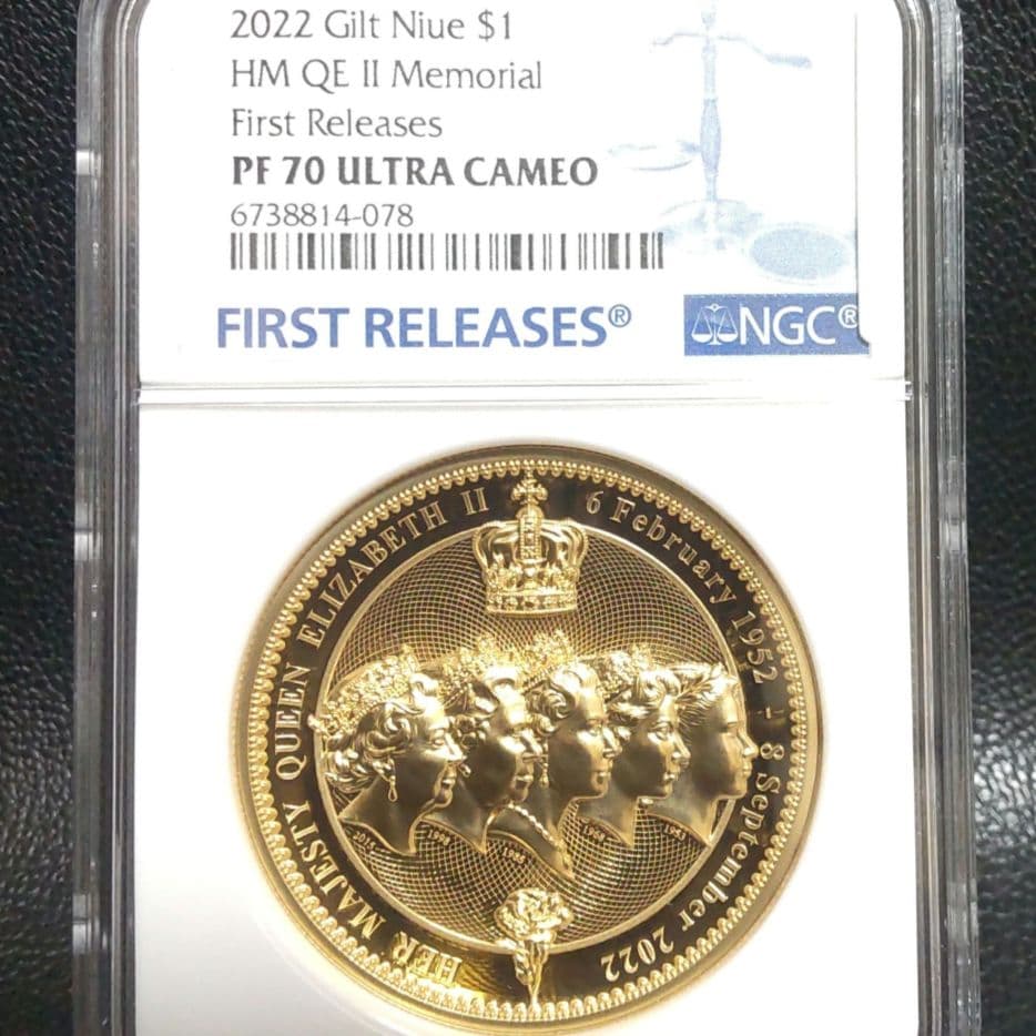 【最高鑑定】2022年 エリザベス2世追悼記念 FR NGC PF70UC レア