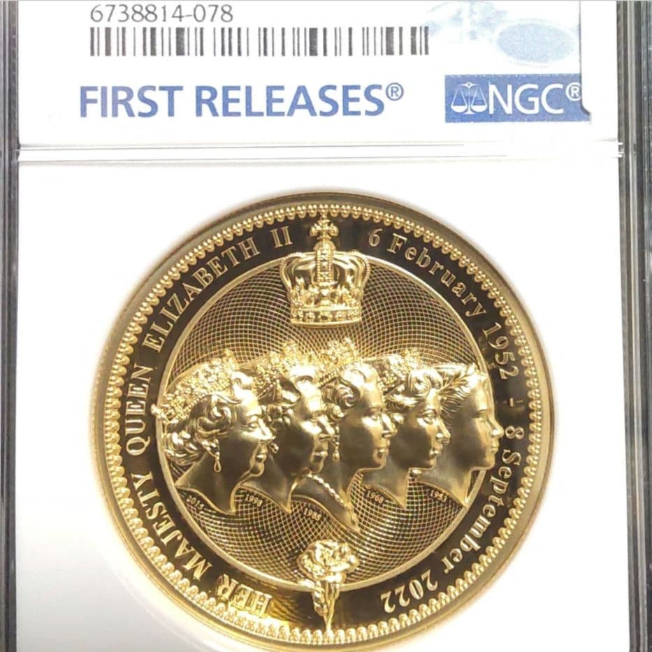 【最高鑑定】2022年 エリザベス2世追悼記念 FR NGC PF70UC レア