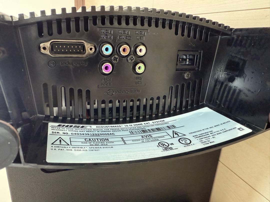 【ジャンク品】BOSE(ボーズ) 5.1chスピーカーシステムAM-10Ⅳ