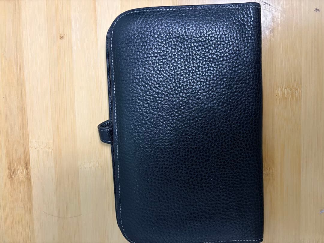 HERMES ブラック レザー 長財布　ドゴン　ブラック　エルメス