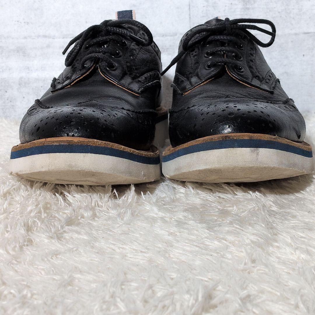 【極美品 激レア】デンハム　トリッカーズ　コラボ　ウイングチップ　デニム　黒