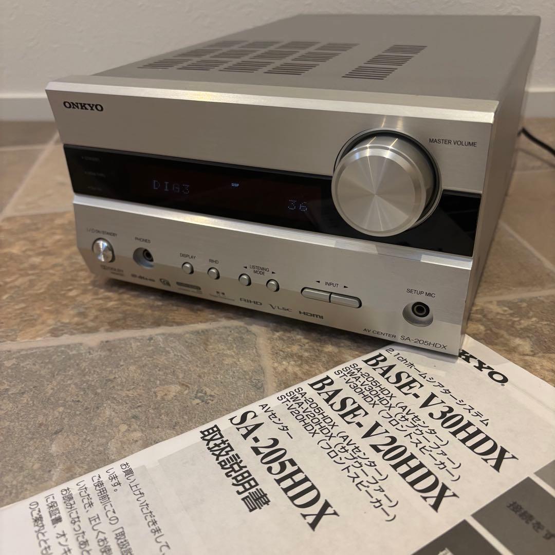 【美品】ONKYO SA-205HDX AVセンター AVアンプ説明書付き