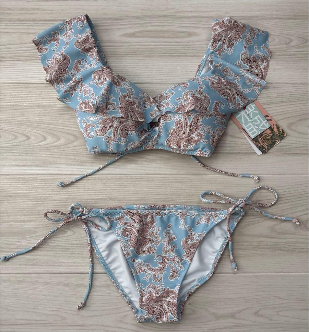 サンアイリゾート水着　三愛楽園ビキニ　フリル付き水着