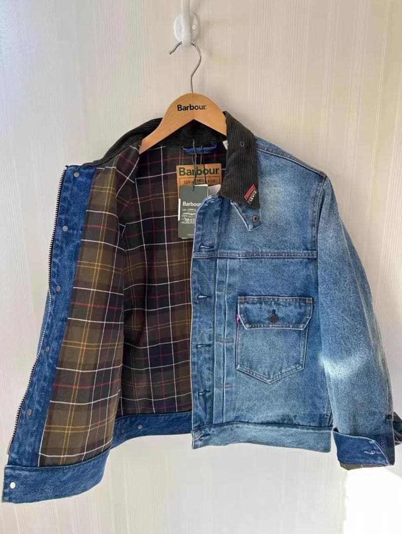 Barbour デニムジャケット コーデュロイ襟