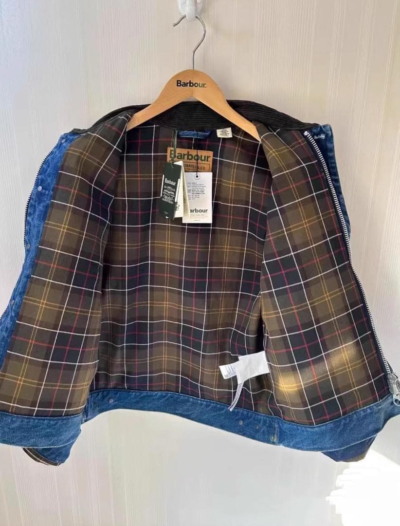 Barbour デニムジャケット コーデュロイ襟