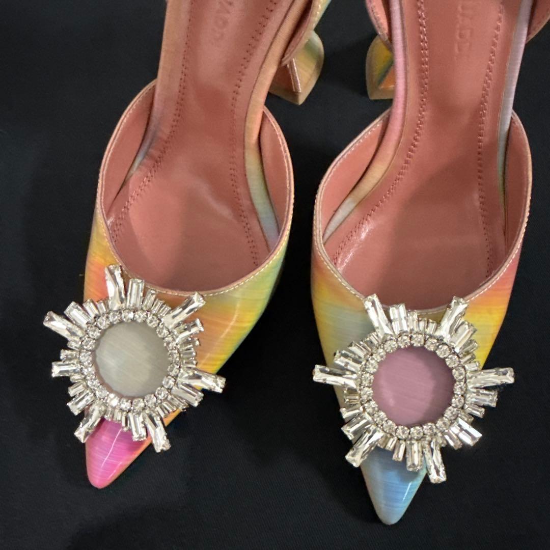 AMINA MUADDI35グラデーション ビジューミュール新品半額以下