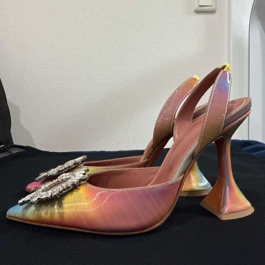 AMINA MUADDI35グラデーション ビジューミュール新品半額以下