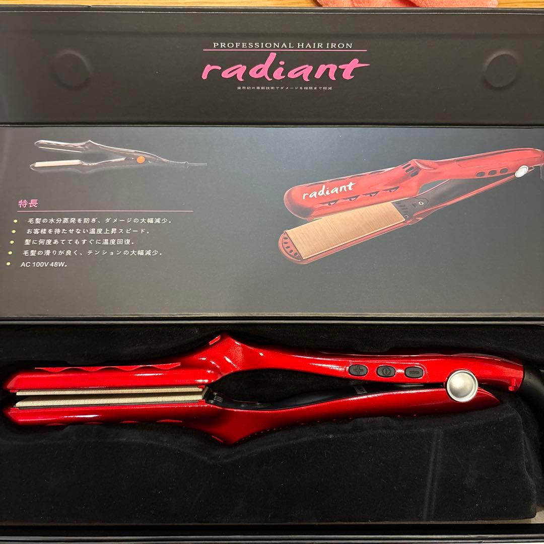 【美品】radiant プロフェッショナルヘアアイロン 35mm