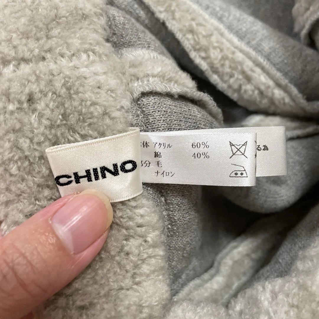 【専用】POTECHINO ニット帽 花装飾　グレー、ホワイト2点おまとめ)