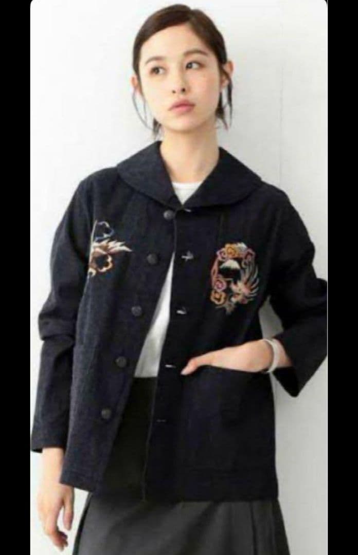 BEAMSBOY×TAILOR東洋スカ刺繍カバーオールデニムジャケット