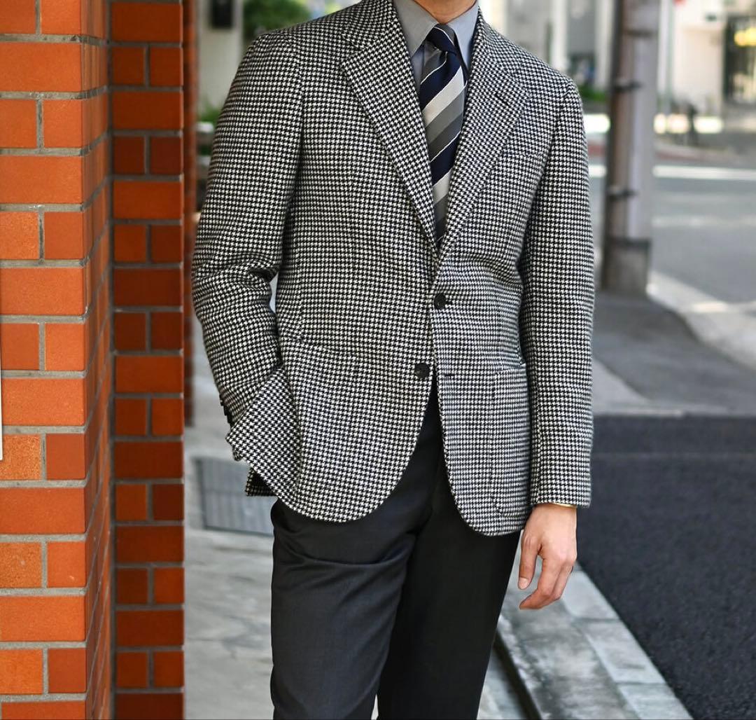 k　リングヂャケット テーラード ジャケット ハウンドトゥース　サイズ44