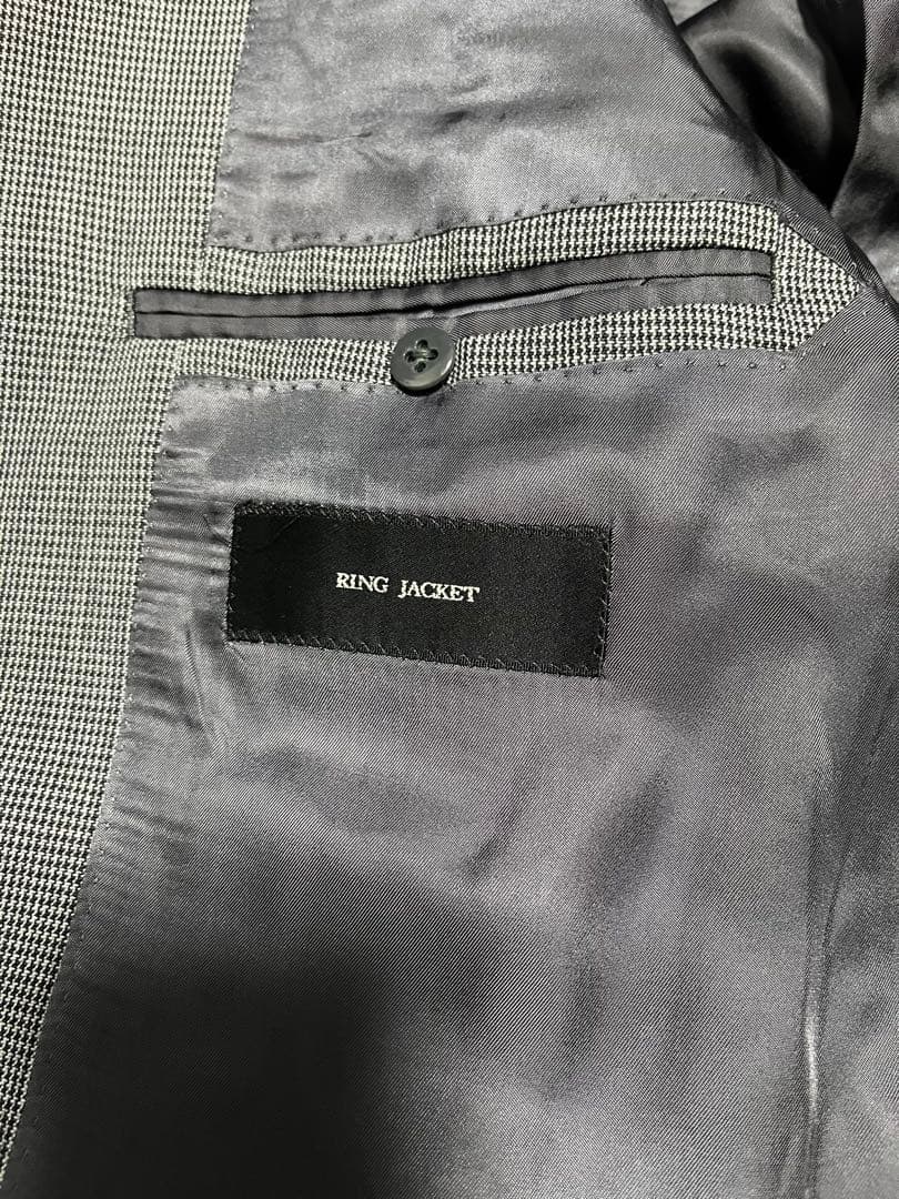 k　リングヂャケット テーラード ジャケット ハウンドトゥース　サイズ44